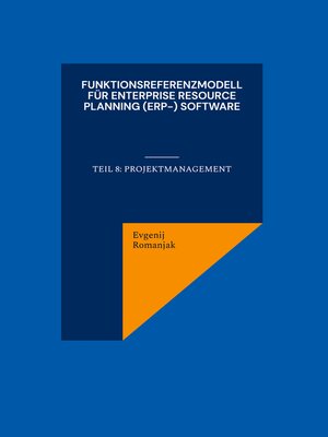 cover image of Funktionsreferenzmodell für Enterprise Resource Planning (ERP-) Software